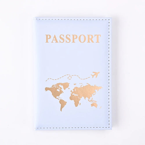 Fashion Passport Protective Cover World Pattern Travel Passport Holder
