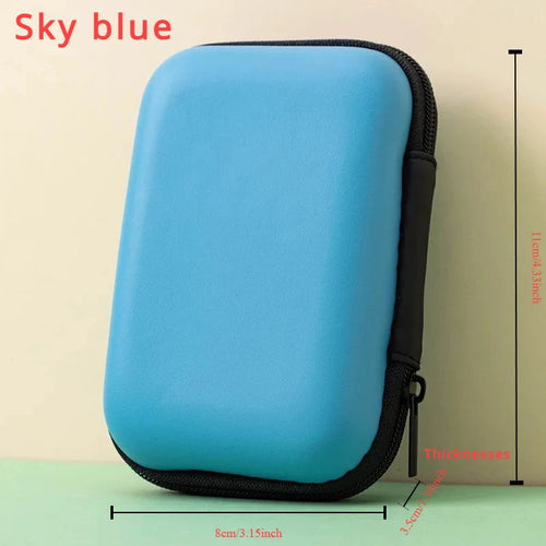 1 Pc Portable Card Storage Bag,Data Cable Packing Cube,Waterproof