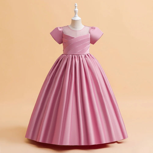 Elegant Bridesmaid Dresses For Girls Wedding Party Gown White First
