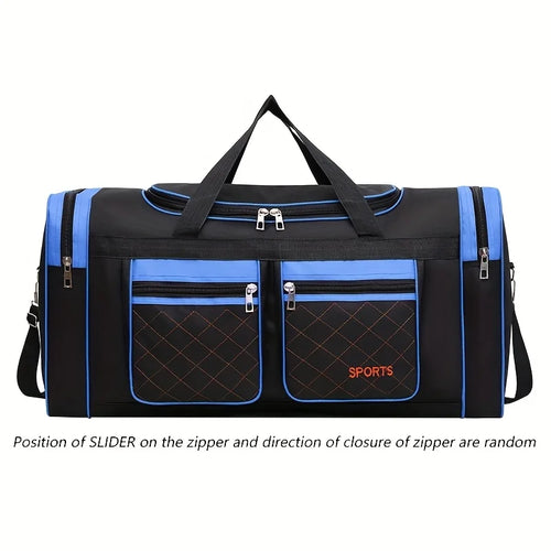 Large Capacity Travel Duffel Bag, Casual Style, Multiple Compartments