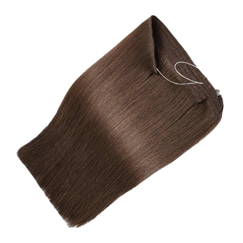 Dark Brown (2) Halo Hair Extensions (100g-120g)