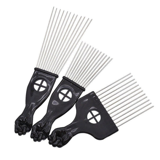 3pcs Metal Afro Pick | Fwresh Personal Care