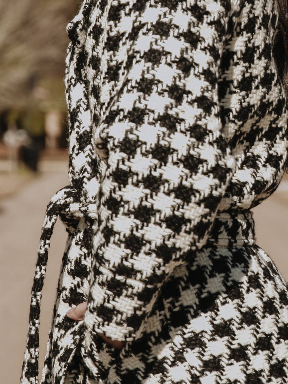 Arlo Oversized Houndstooth Coat