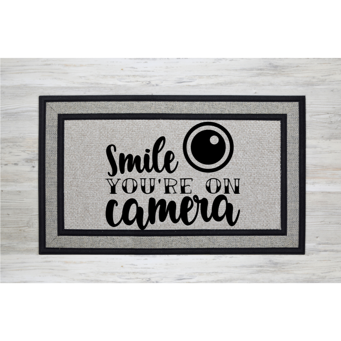 Smile You're On Camera Door Mat