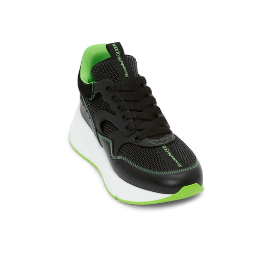 Alexander McQueen Menβs Oversized Leather Sneakers Black 42