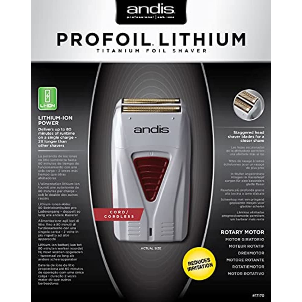 Andis 17150(TS-1) Pro Foil Lithium Titanium Shaver 