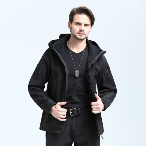 Mens Army Style Wind and Waterproof Jacket