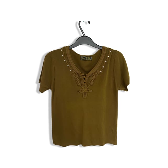 CAL FASHION Woman Fashionable blouse - mustard / medium