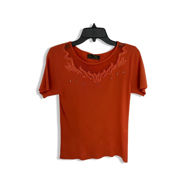 CAL FASHION Woman Fashionable blouse - orange / medium