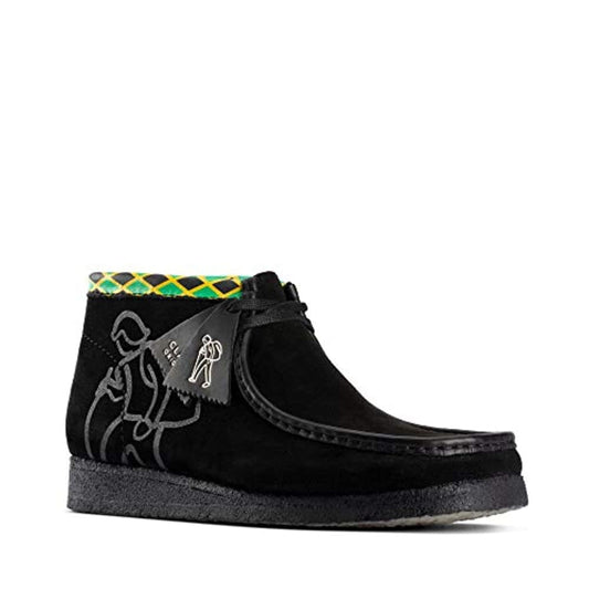 Clarks Menβs Jamaica WallaBee Black/Multi - 7 Wide - Back to