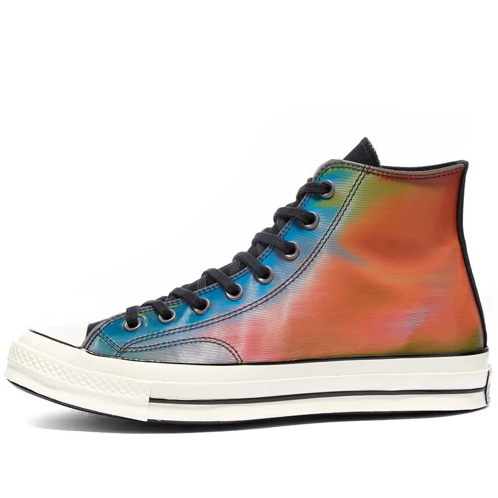 CONVERSE CHUCK TAYLOR 1970S HI ’IRIDESCENT’ - UK 9 / BLACK