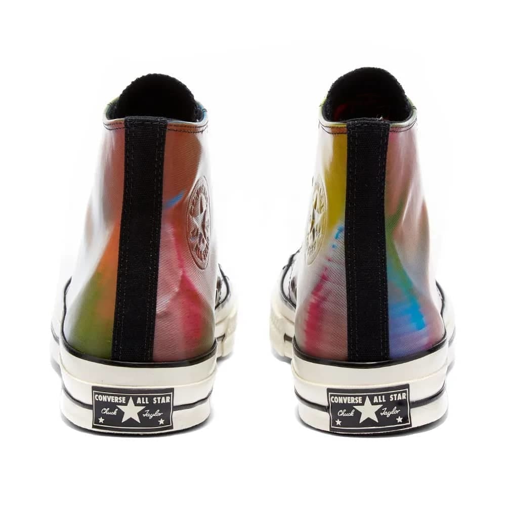 CONVERSE CHUCK TAYLOR 1970S HI ’IRIDESCENT’ - UK 9 / BLACK