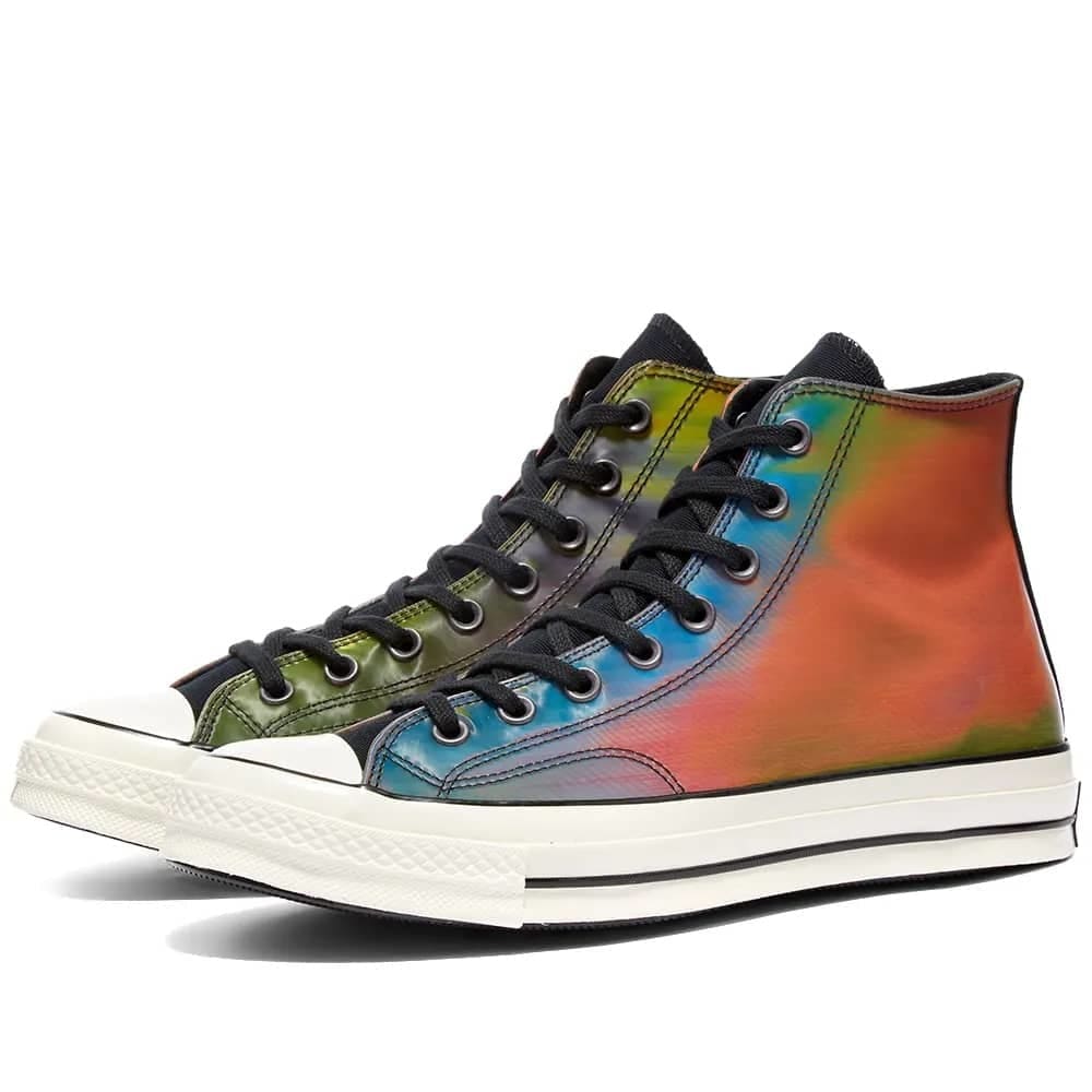 CONVERSE CHUCK TAYLOR 1970S HI ’IRIDESCENT’ - UK 9 / BLACK