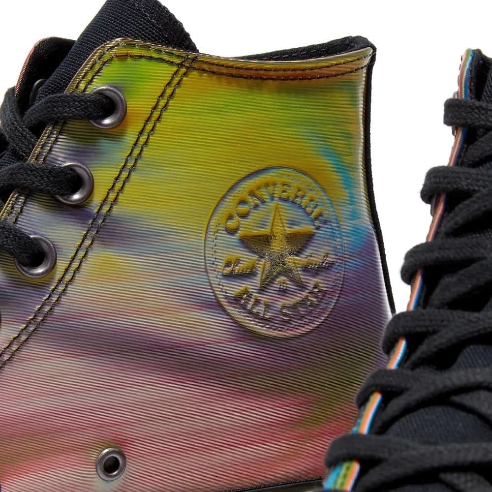 CONVERSE CHUCK TAYLOR 1970S HI ’IRIDESCENT’ - UK 9 / BLACK
