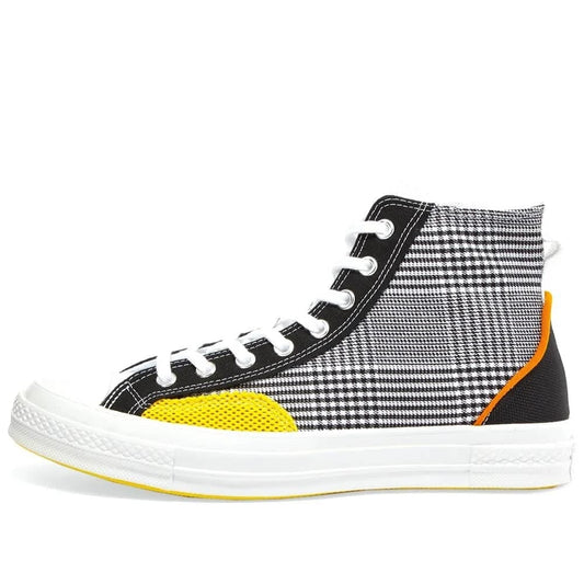 CONVERSE CHUCK TAYLOR 1970S HI PATCHWORK - UK 9 / BLACK