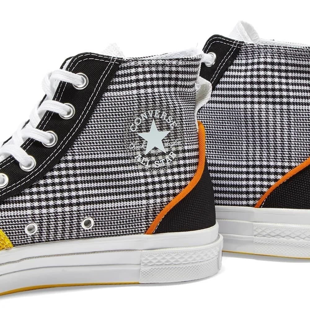 CONVERSE CHUCK TAYLOR 1970S HI PATCHWORK - UK 9 / BLACK