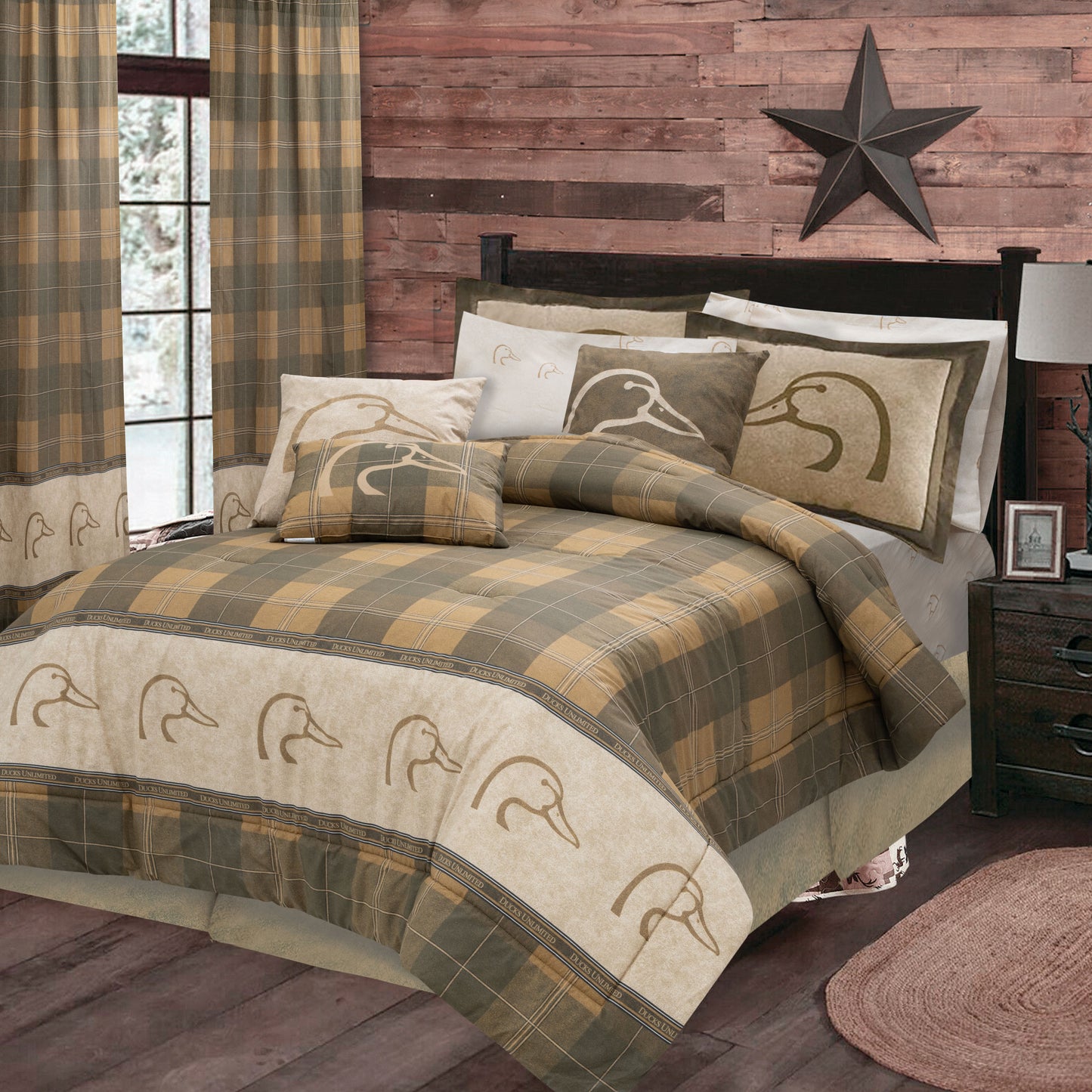 Ducks Unlimited Plaid Comforter Set