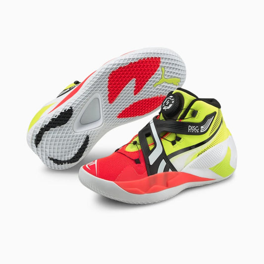 DISC Rebirth Basketball Shoes - US 8 / yellowalert-red blast