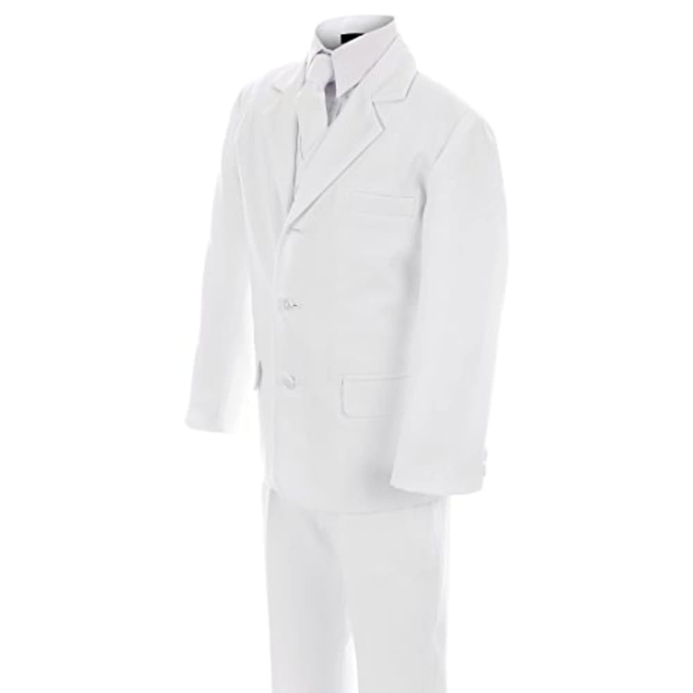 First Communion and Wedding Suit Set White for Boys - Back 