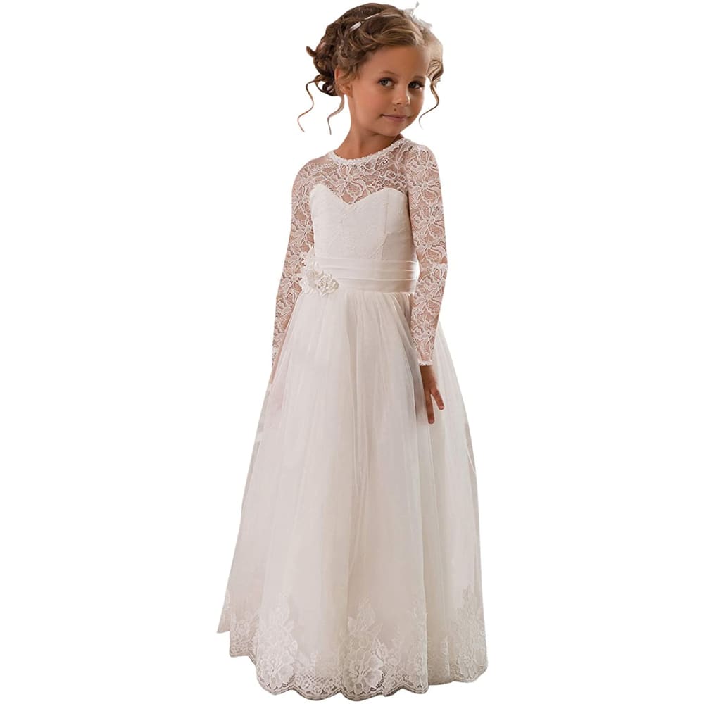 First Communion Dress Sleeveless| Girls Wedding Party 