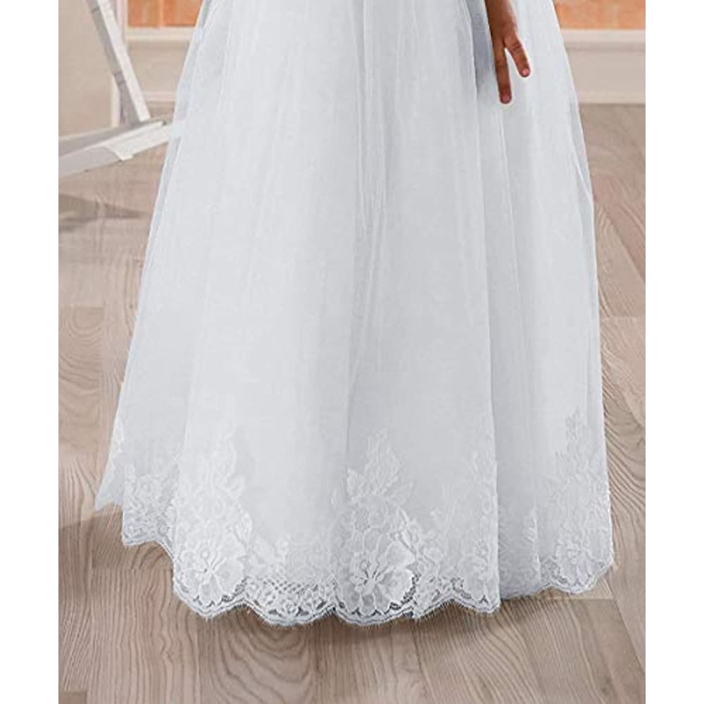 First Communion Dress Sleeveless| Girls Wedding Party