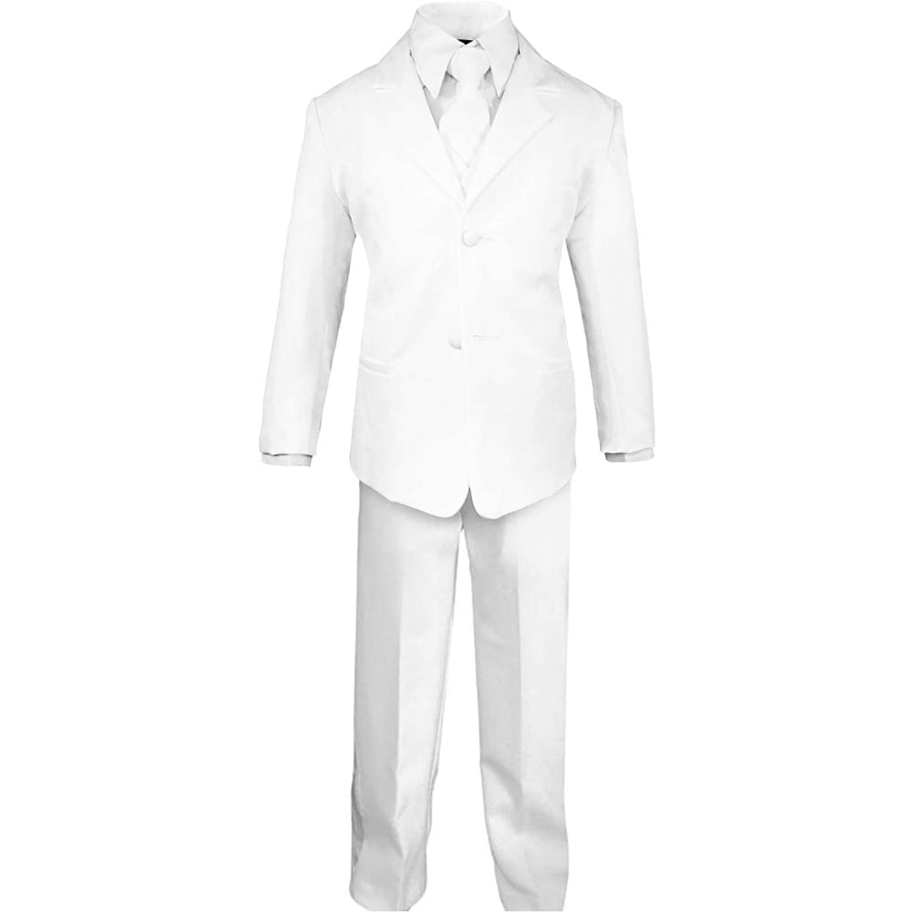 First Communion Toddler Boys’ 5 Piece Classic Fit No Tail 