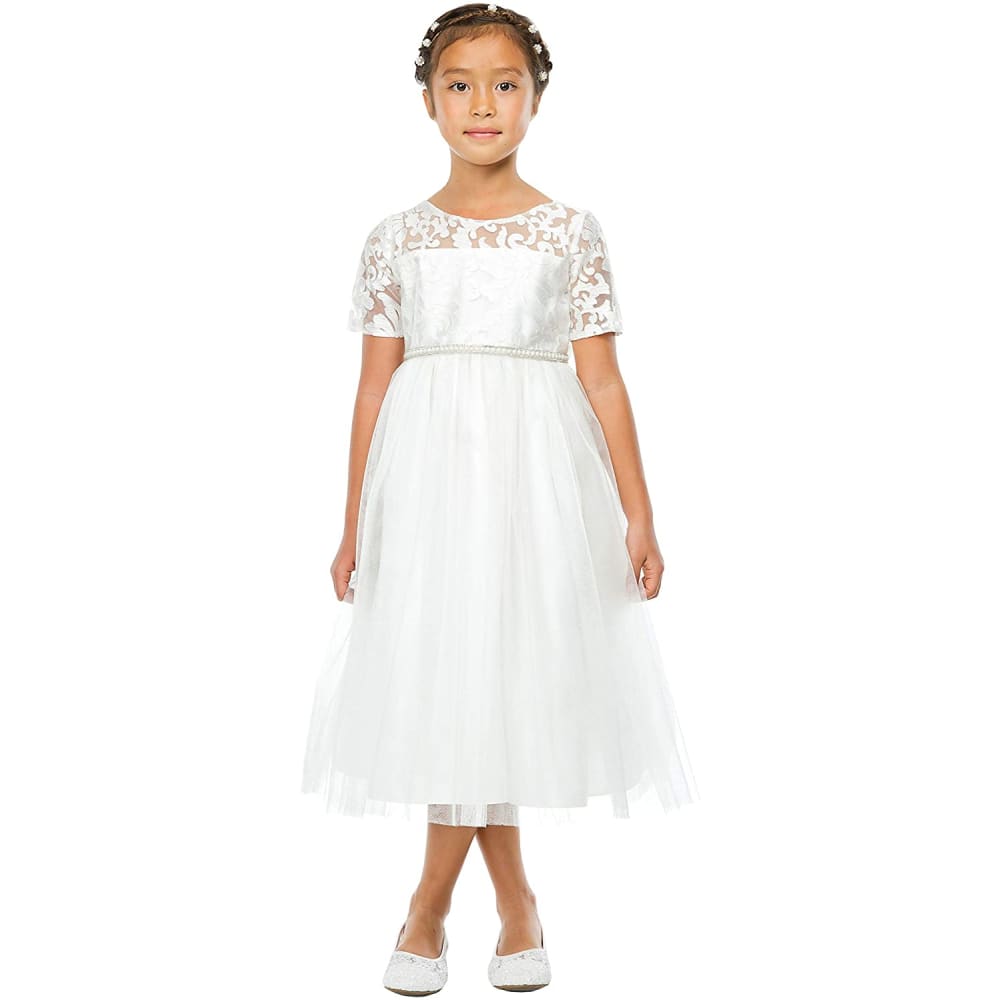Flower Girl First Communion Pageant Wedding Birthday Dress -