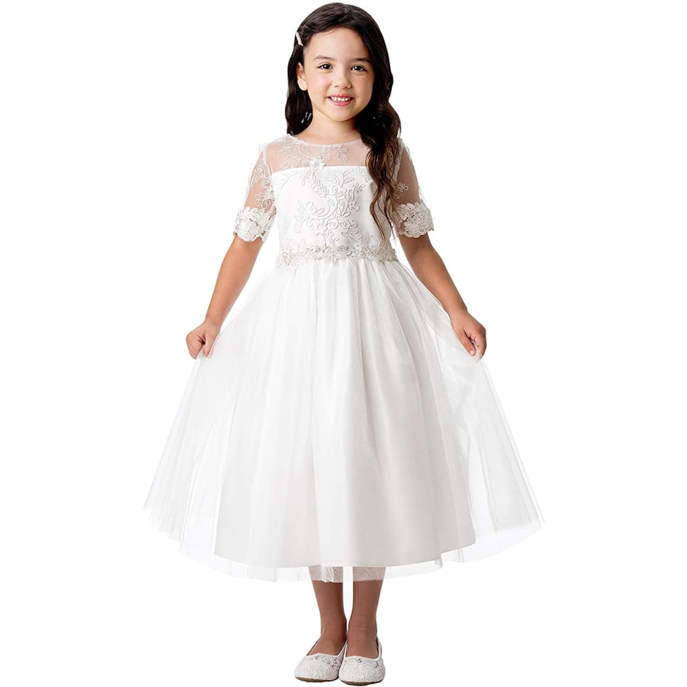 Flower Girl First Communion Pageant Wedding Birthday Dress -