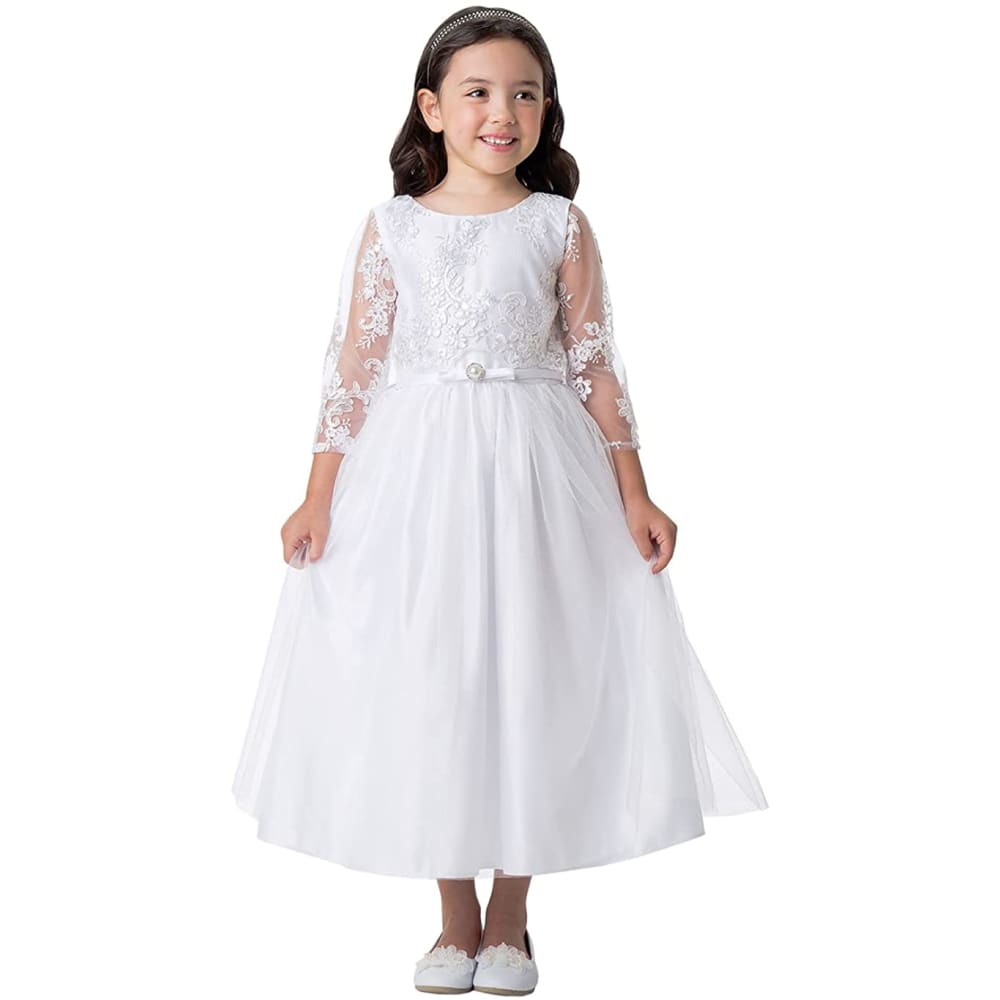 Flower Girl First Communion Pageant Wedding Birthday Dress -