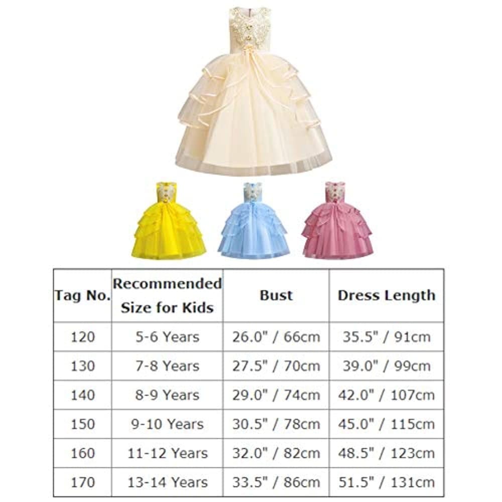 Flower Girls Maxi Dress Bridesmaid Wedding Pageant Party