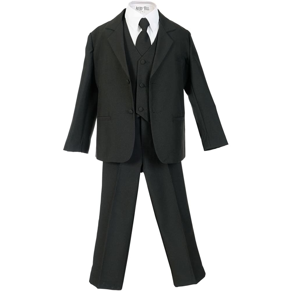 Formal Dressing Boys 5 Piece Suit with Shirt and Vest - 3-6