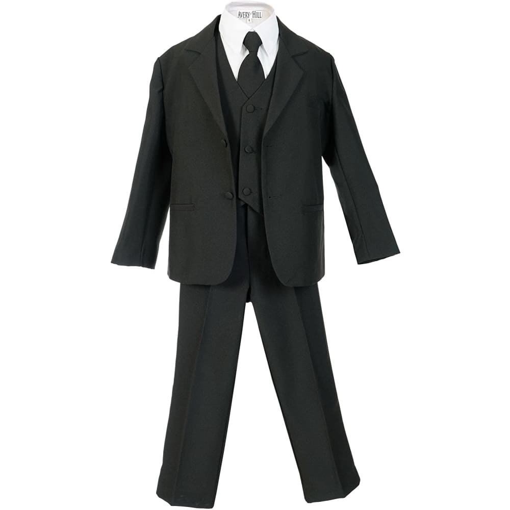 Formal Dressing Boys 5 Piece Suit with Shirt and Vest - 3-6 