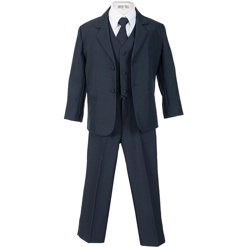 Formal Dressing Boys 5 Piece Suit with Shirt and Vest - 3-6