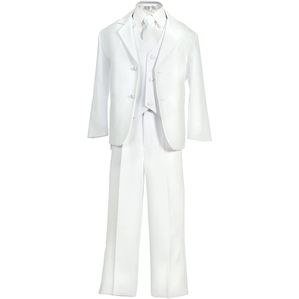 Formal Dressing Boys 5 Piece Suit with Shirt and Vest - 3-6