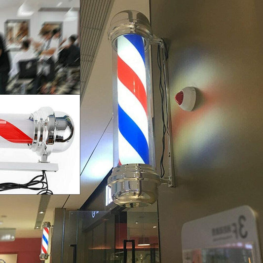 Gdrasuya10 Barber Pole Light Rotating LED Hair Salon Shop