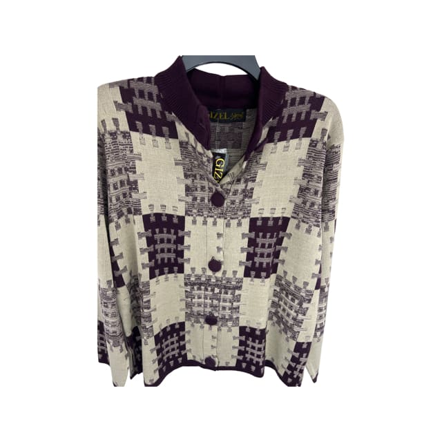 Gizel Women Cardigan Mock Neckline G0407