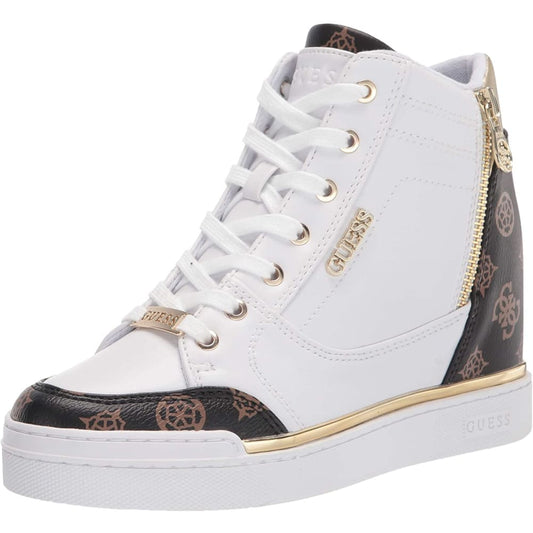 GUESS Womenβs Figz Sneaker - 5 / White - Back to results