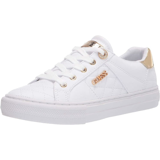 GUESS Womenβs Loven Sneaker - 5 / White - Back to results