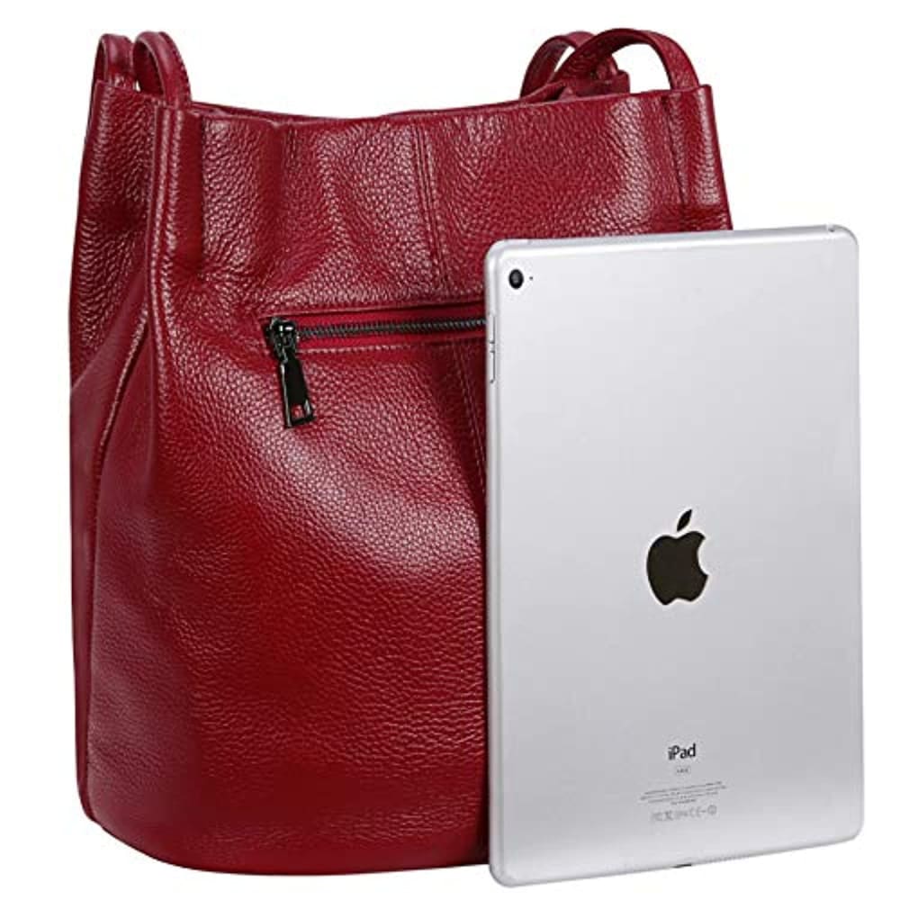 Iswee Genuine Leather Totes Shoulder Bag Fashion Handbags 