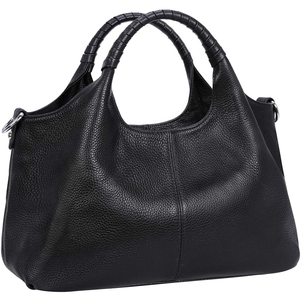 Iswee Womens Genuine Leather Handbags Tote Bag Shoulder Top