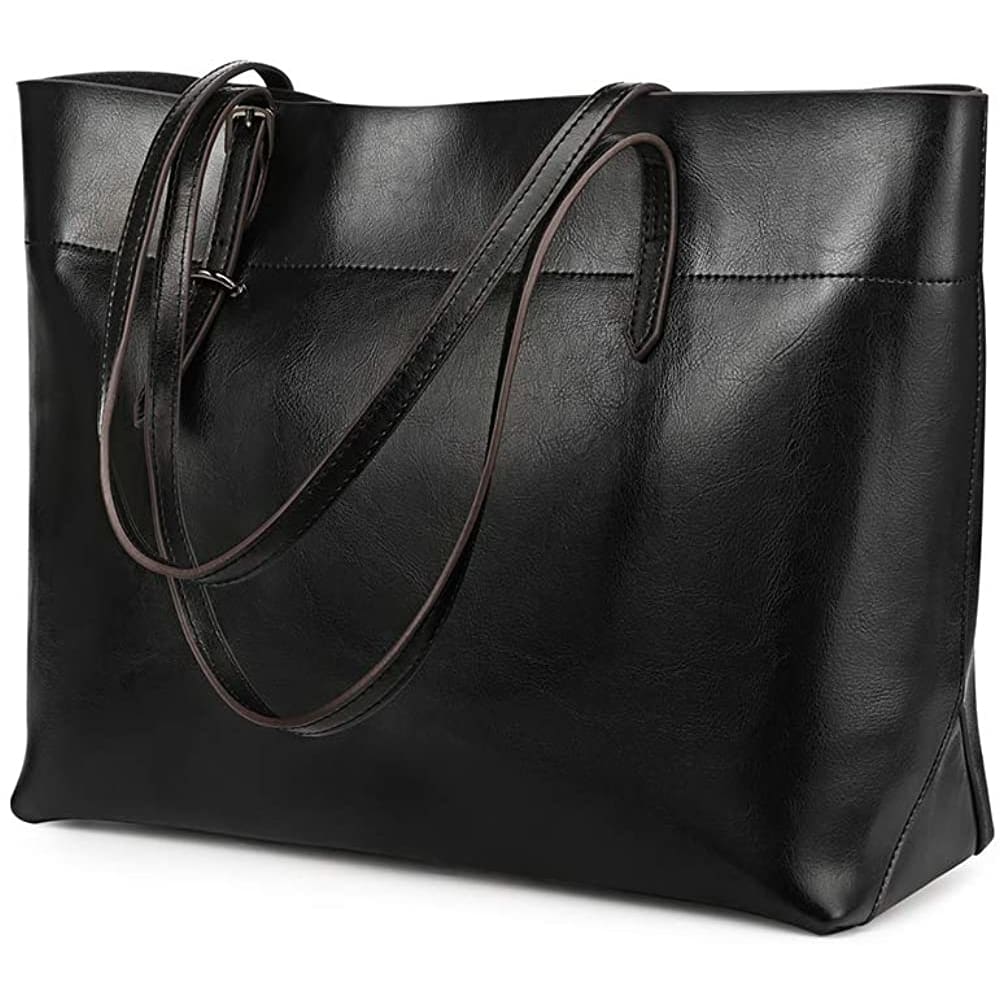 Kattee Vintage Genuine Leather Tote Shoulder Bag for Women