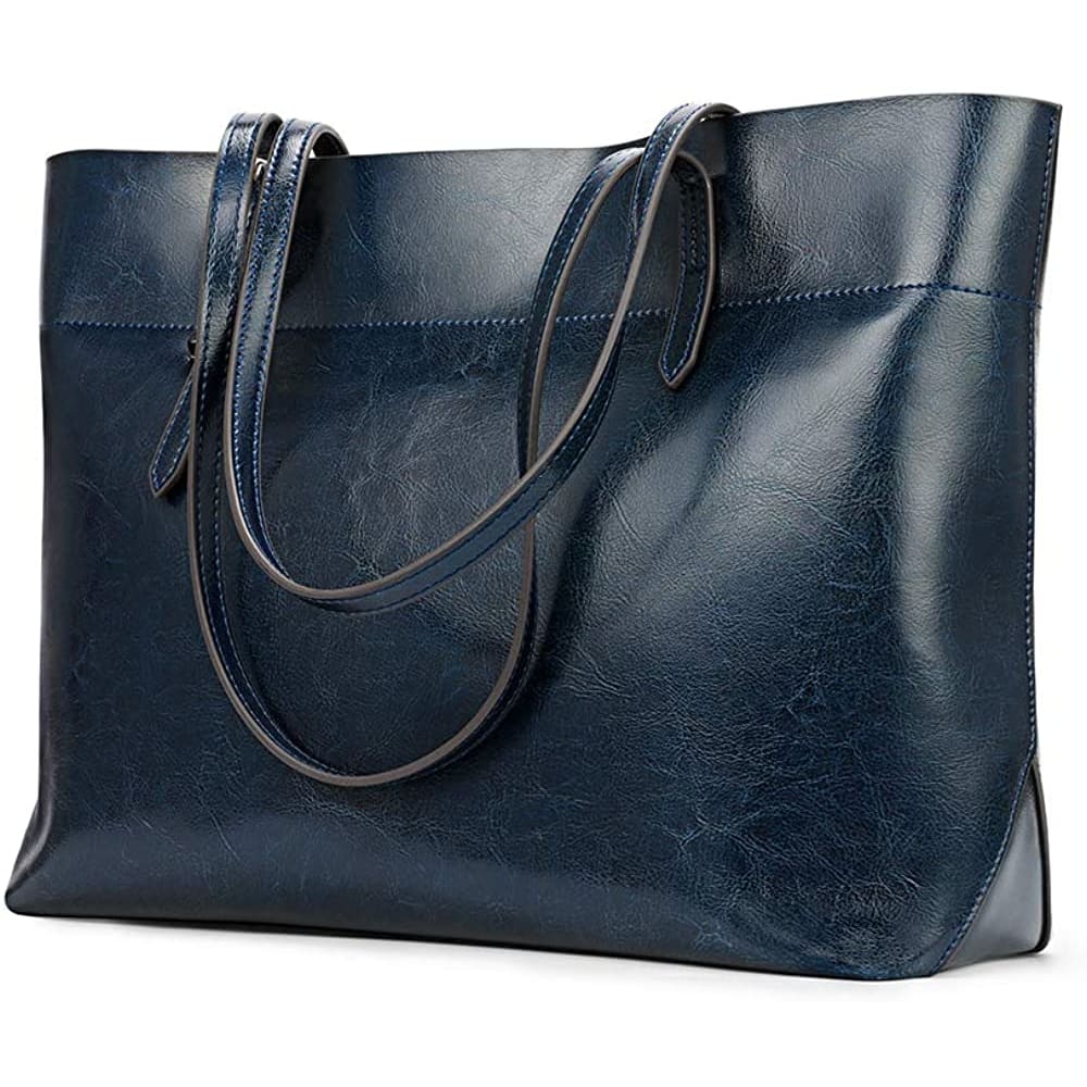Kattee Vintage Genuine Leather Tote Shoulder Bag for Women