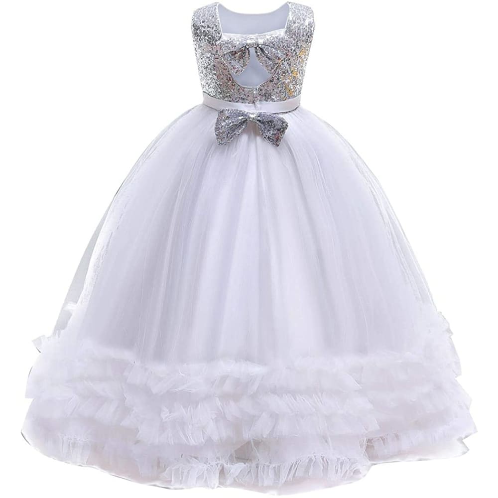 Little Big Girl Flower Tulle Dress Princess Pageant Birthday