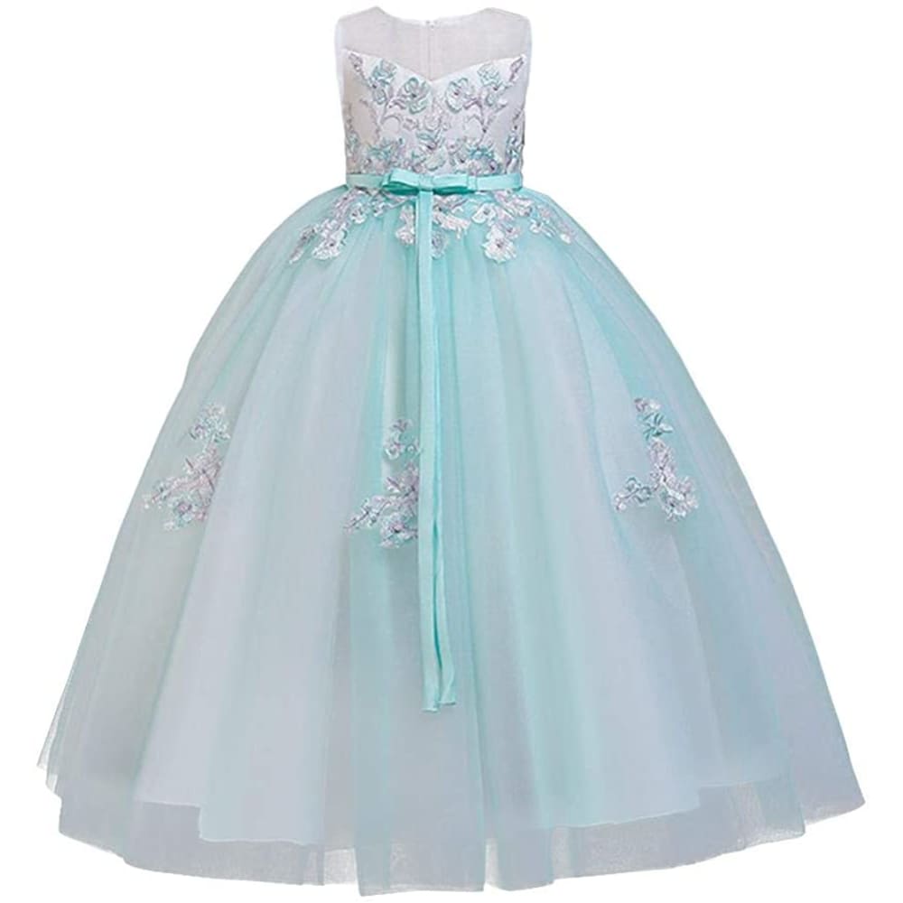 Little Big Girl Flower Tulle Dress Princess Pageant Birthday