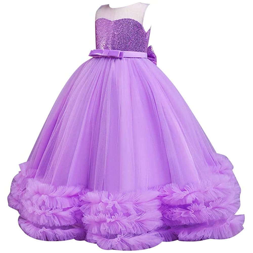 Little Big Girl Flower Tulle Dress Princess Pageant Birthday