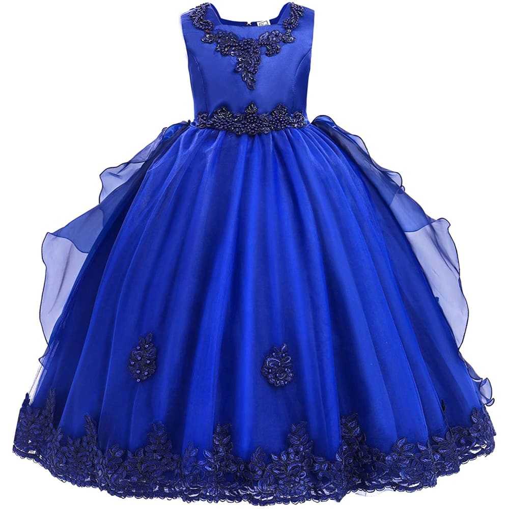 Little Big Girl Flower Tulle Dress Princess Pageant Birthday