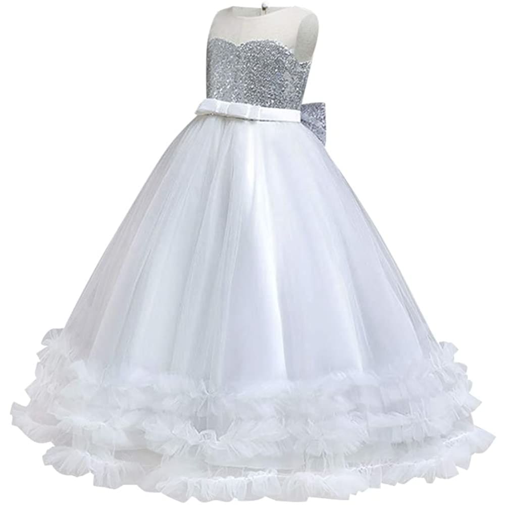 Little Big Girl Flower Tulle Dress Princess Pageant Birthday