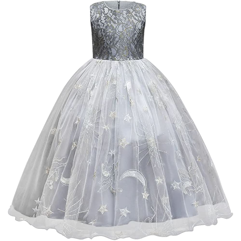 Little Big Girl Flower Tulle Dress Princess Pageant Birthday