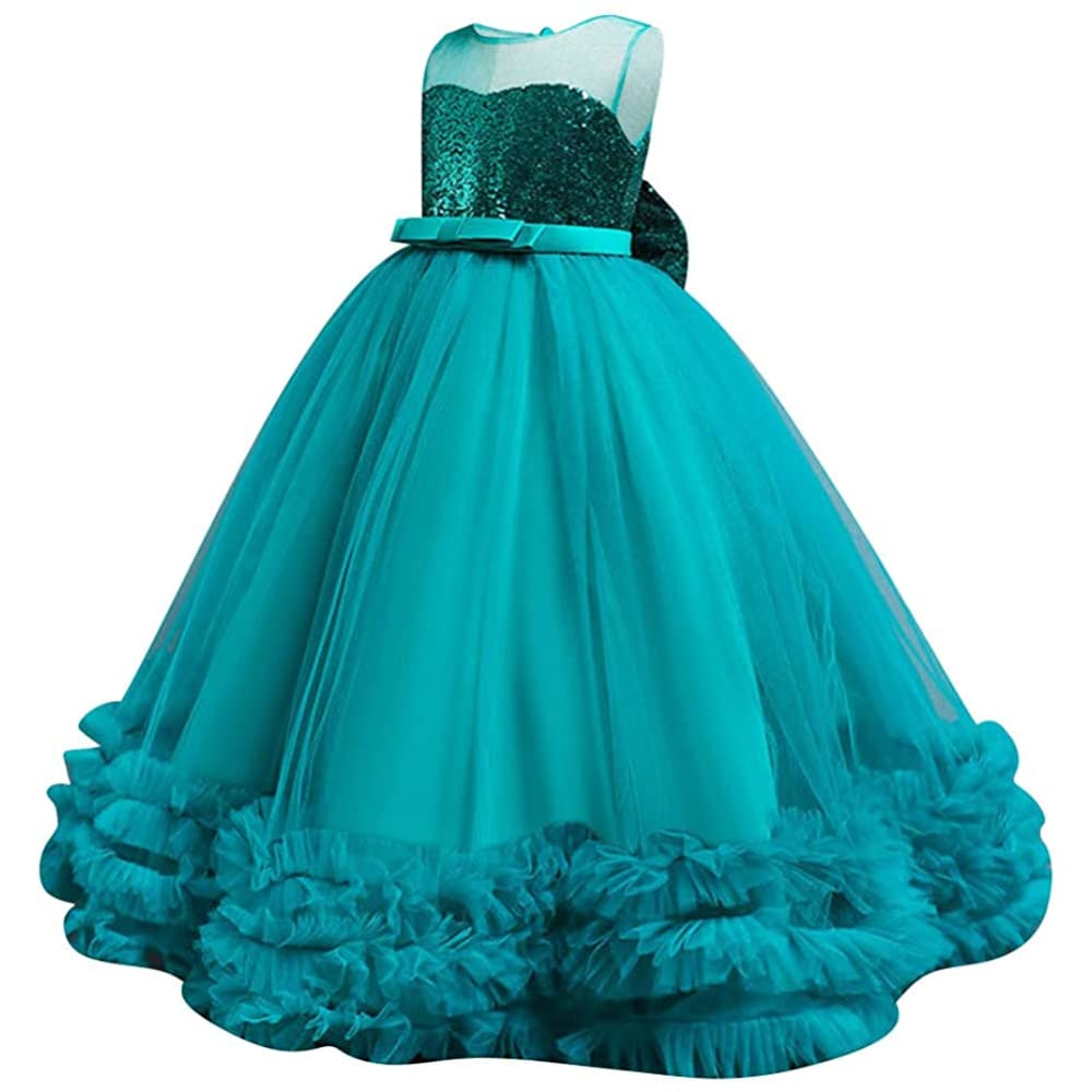 Little Big Girl Flower Tulle Dress Princess Pageant Birthday