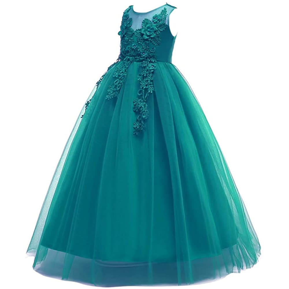 Little Big Girl Flower Tulle Dress Princess Pageant Birthday